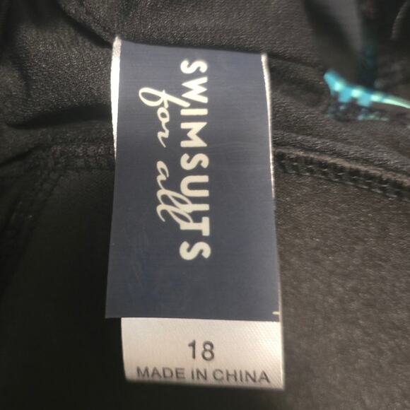 SwimSuits For All Floral Leaf Hawiian Design One Piece Summer Swimsuit 18 - Picture 4 of 5